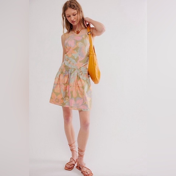 Free People Deserted Island Mini Dress NWT - Picture 3 of 13